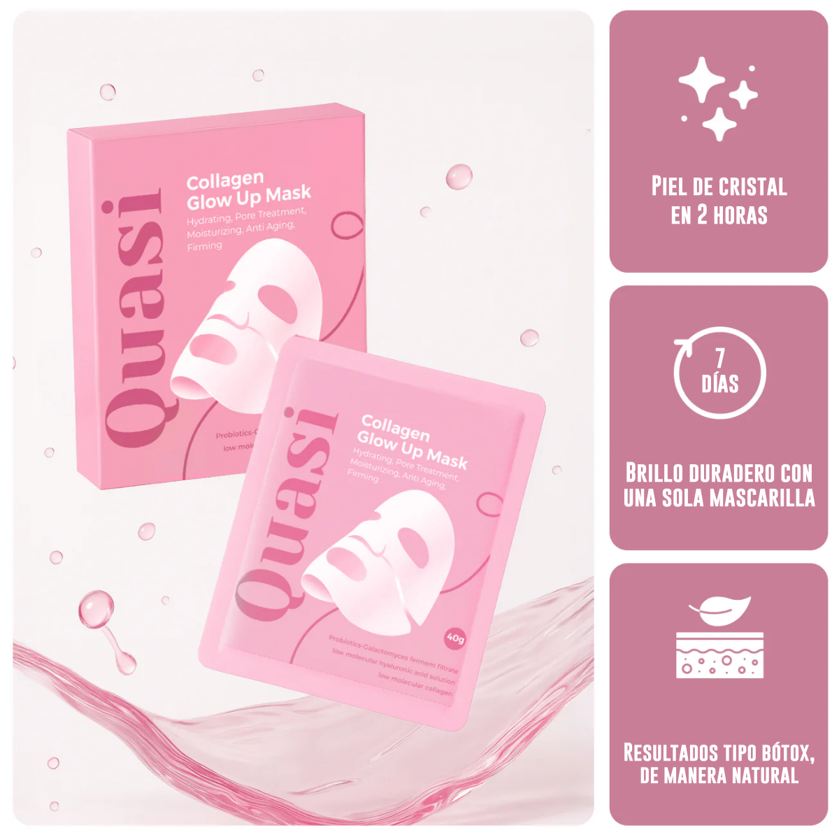 Mascarilla iluminadora de colágeno 2.0