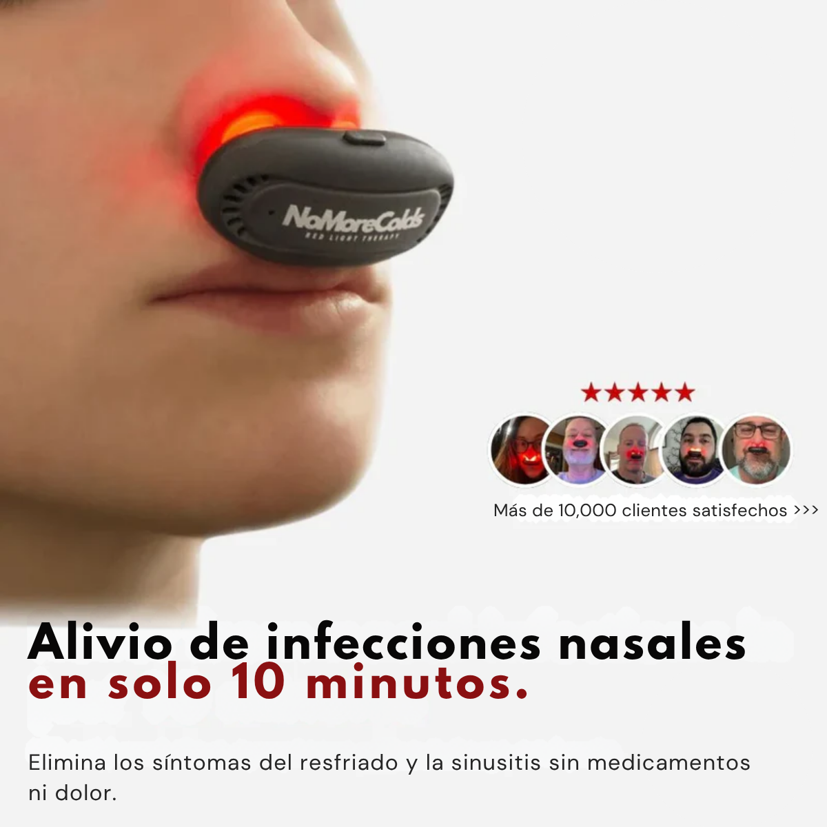 NoMore® Alivio instantáneo de la rinitis y sinusitis
