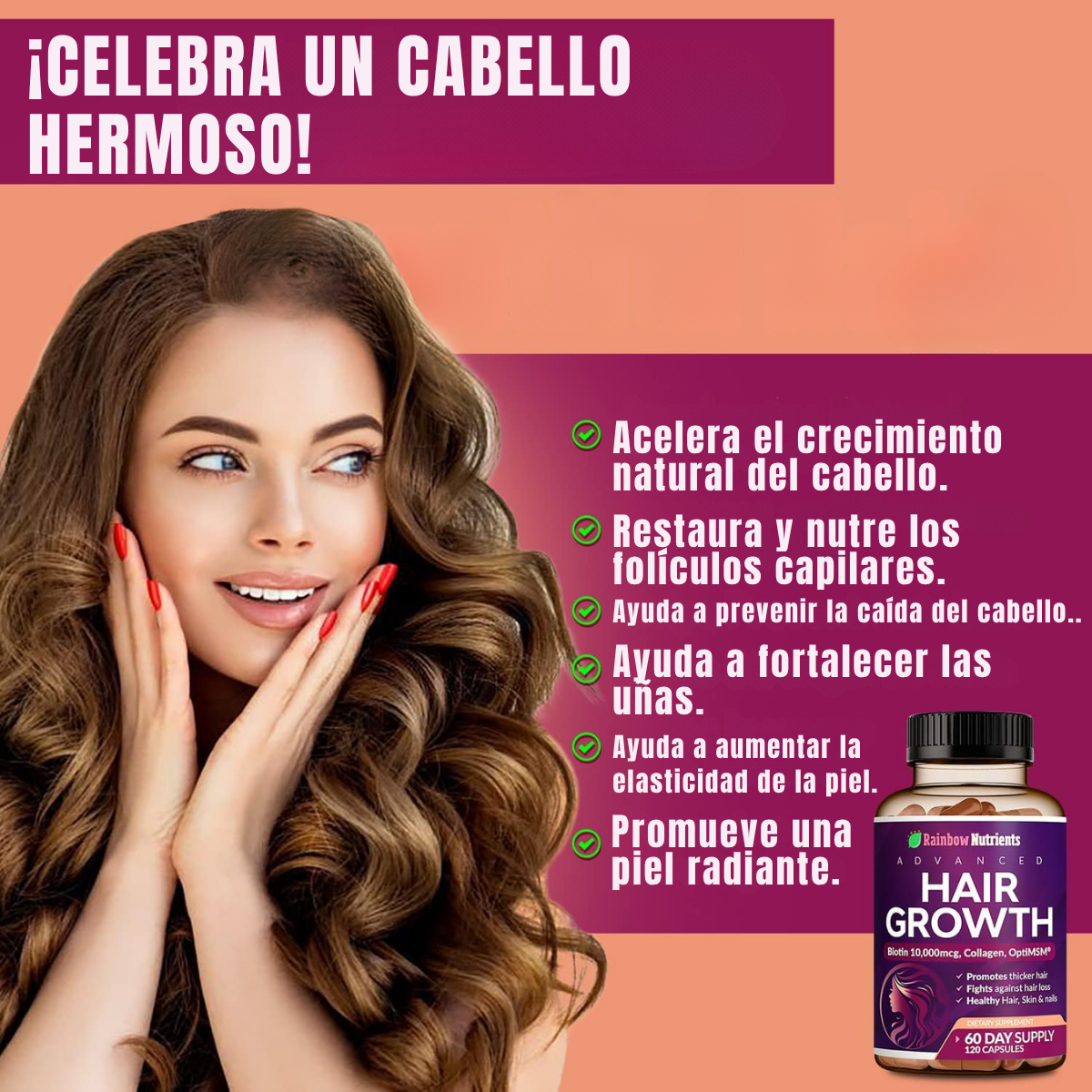 HairGrowth® - Vitaminas Para El Crecimiento del Cabello