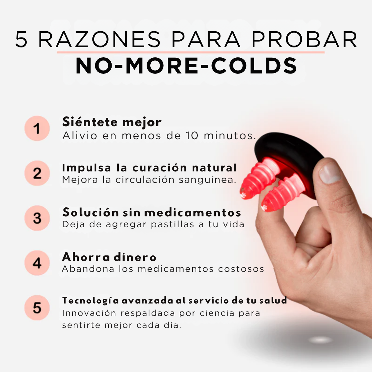 NoMore® Alivio instantáneo de la rinitis y sinusitis