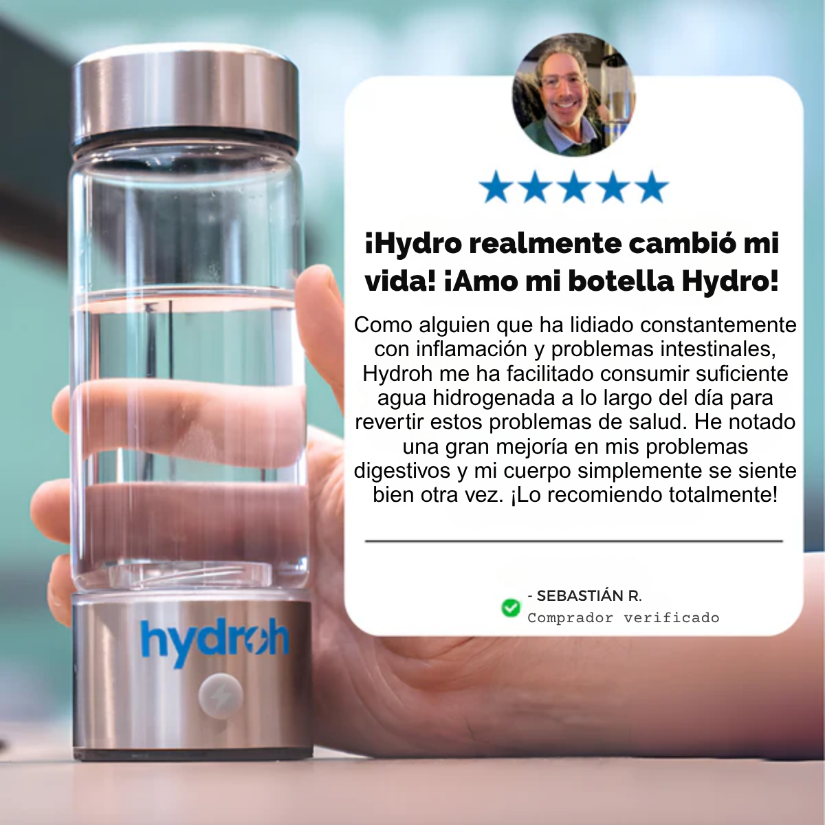 Hydro™ - Botella de agua de hidrógeno