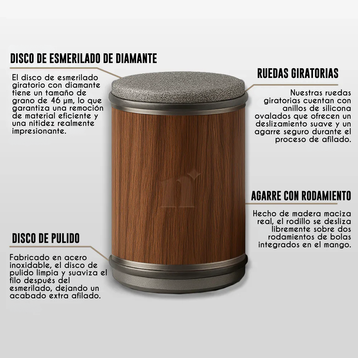 Set de Afiladores de Cuchillos de Diamante + Regalo 🎁