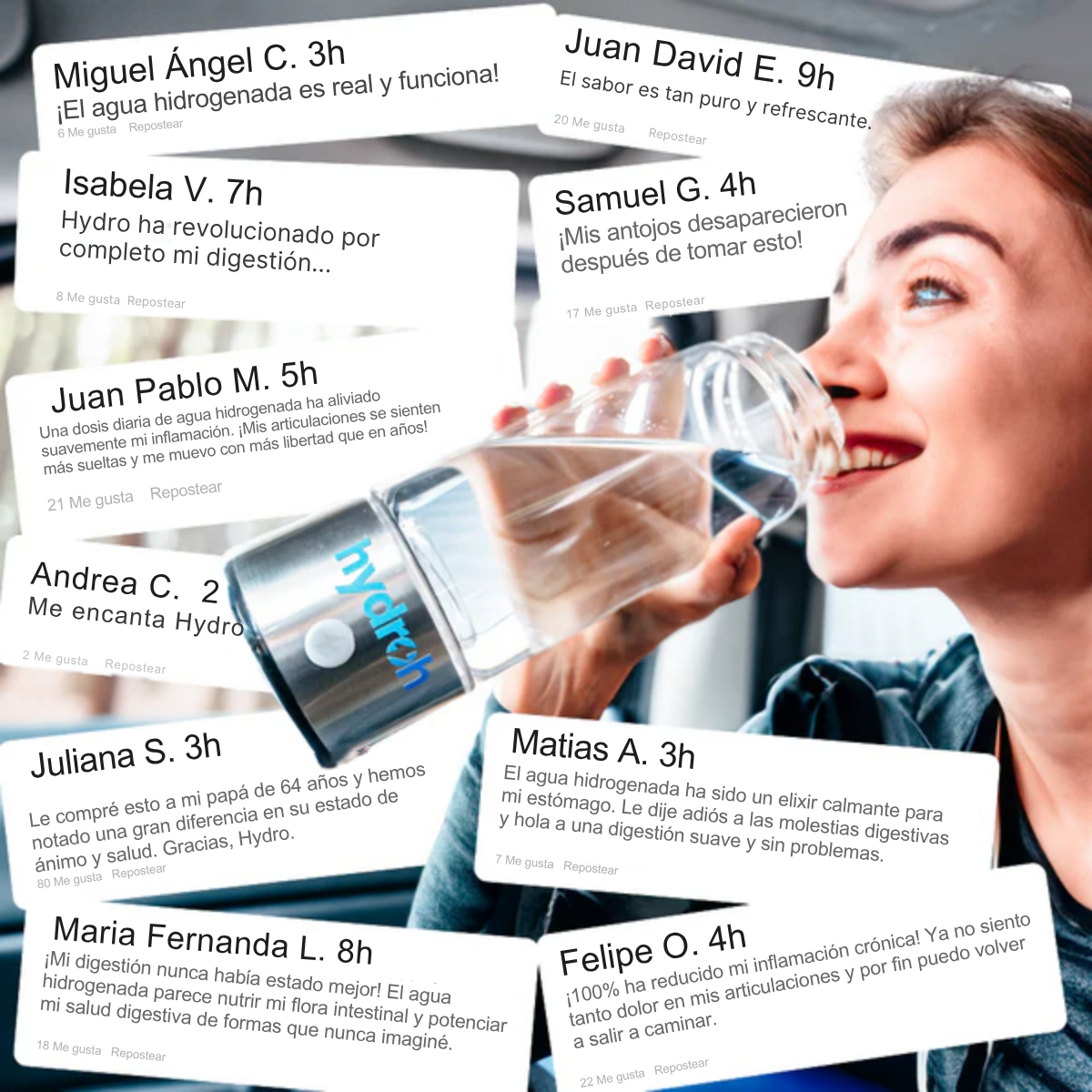 Hydro™ - Botella de agua de hidrógeno