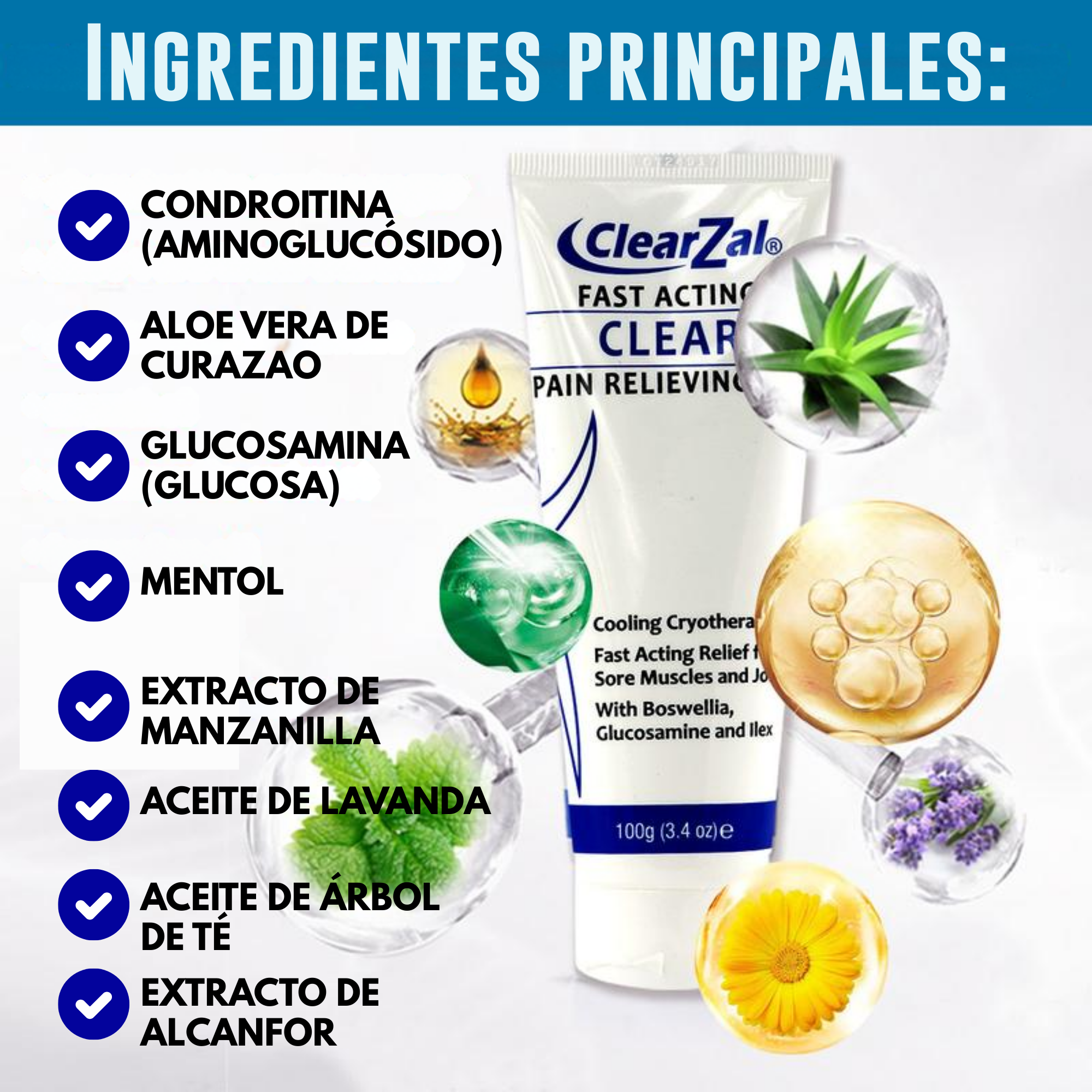 ClearZal® - Alivio del dolor acción rápida 60ml