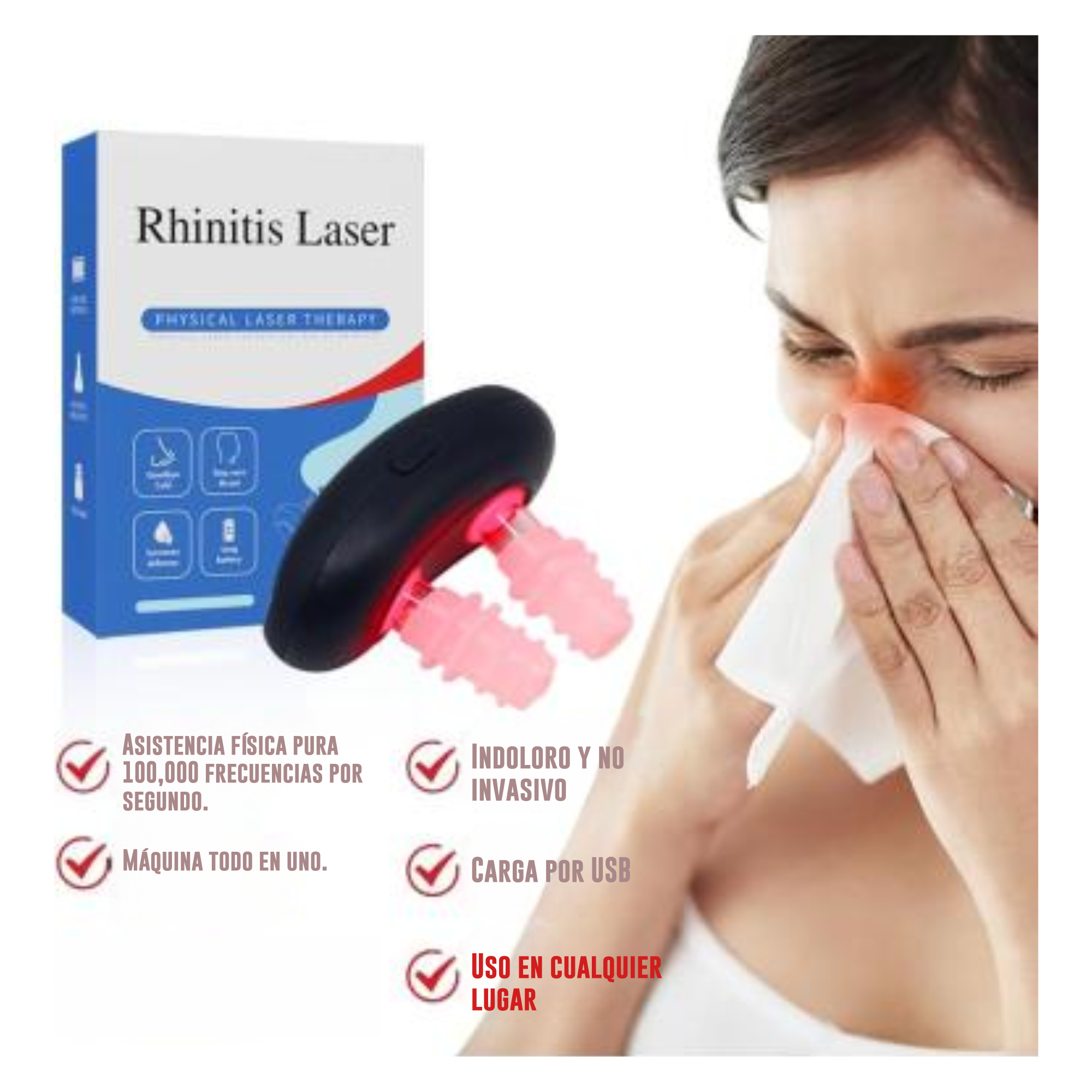 NoMore® Alivio instantáneo de la rinitis y sinusitis